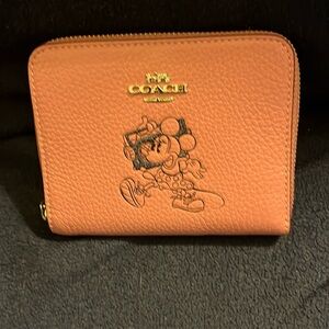 Coach Mini Mouse Zip Around Wallet